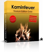 Kaminfeuer Titanium Edition Gold