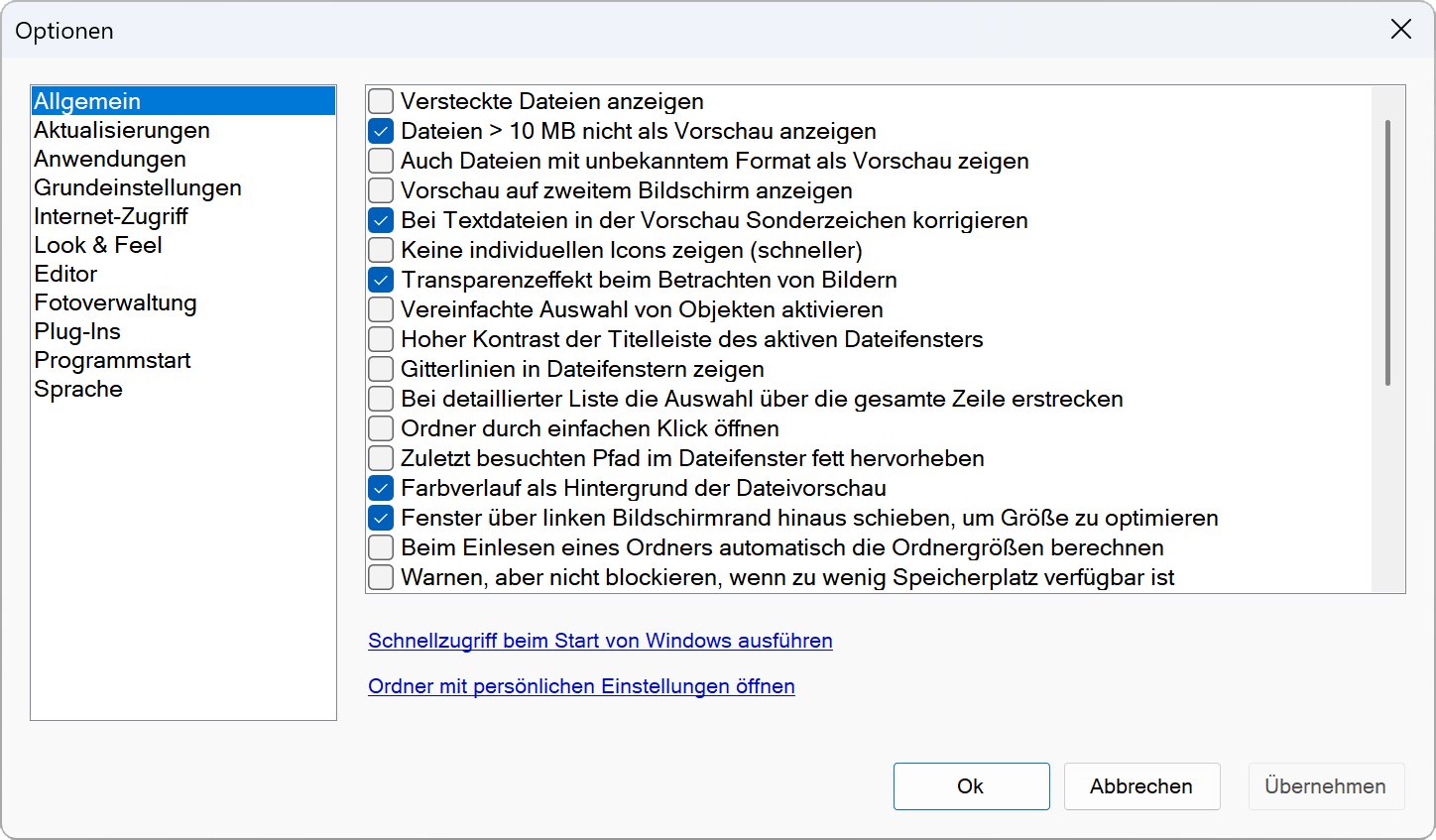 Optionen Optionen