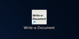 Write-a-Document program icon